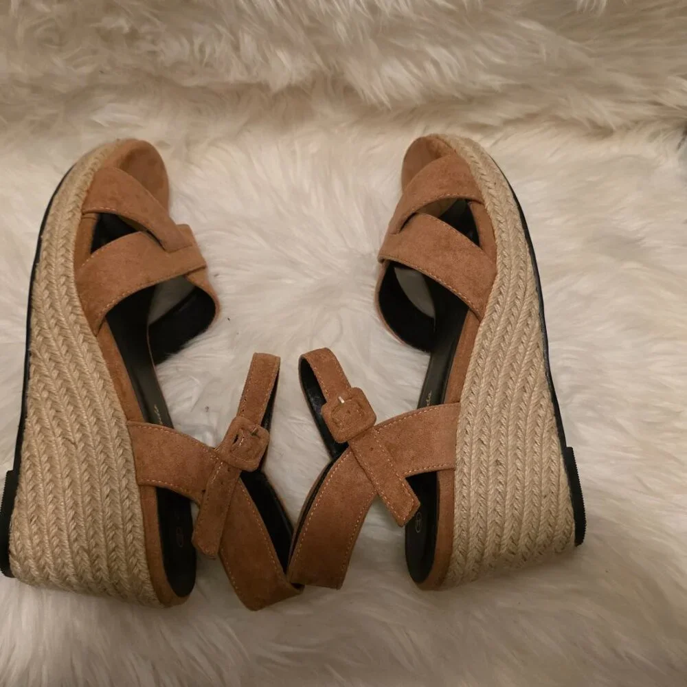 andres machado shoes wedge sandal ante corral size 11 - Picture 4 of 8